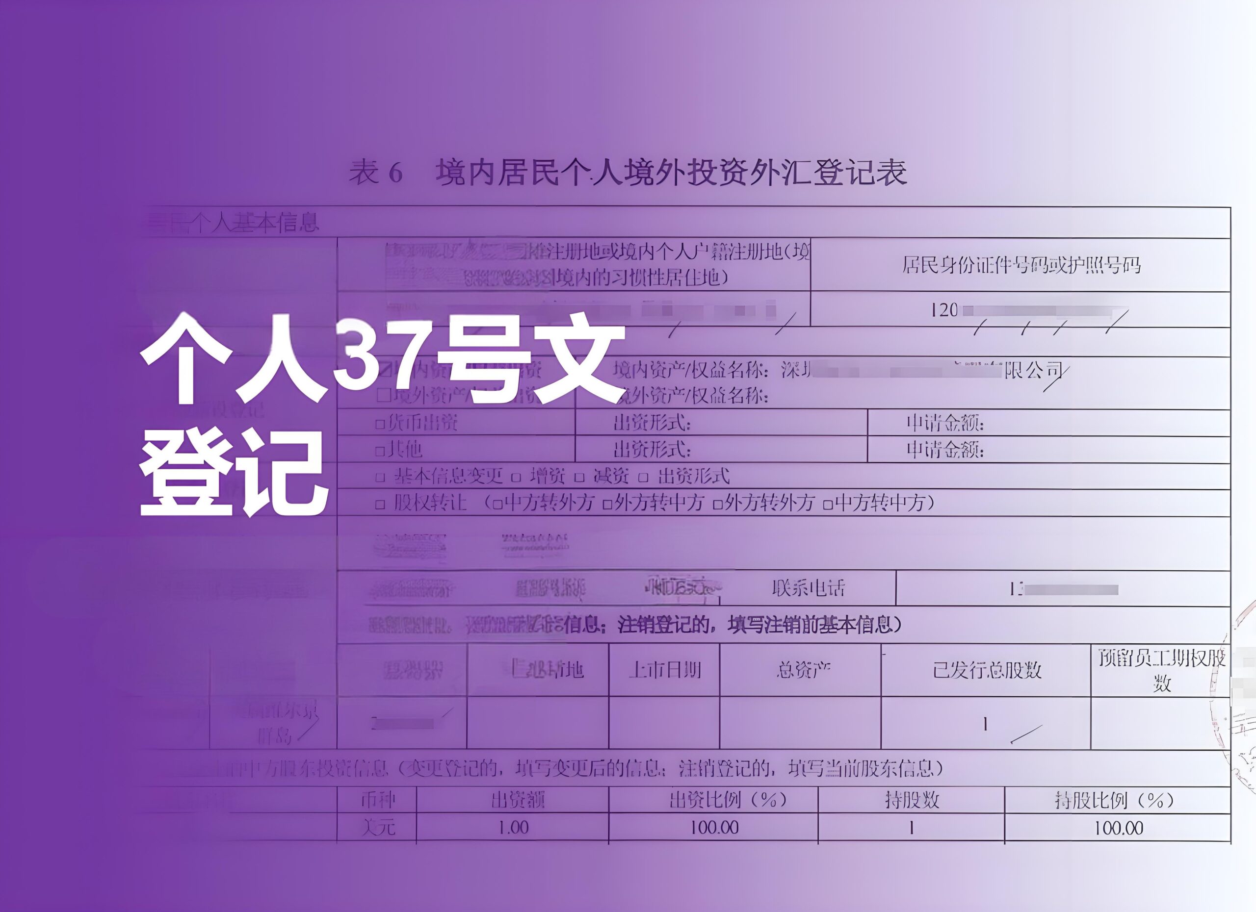 最新！37号文备案指南：个人投资者境外持股与返程投资全流程